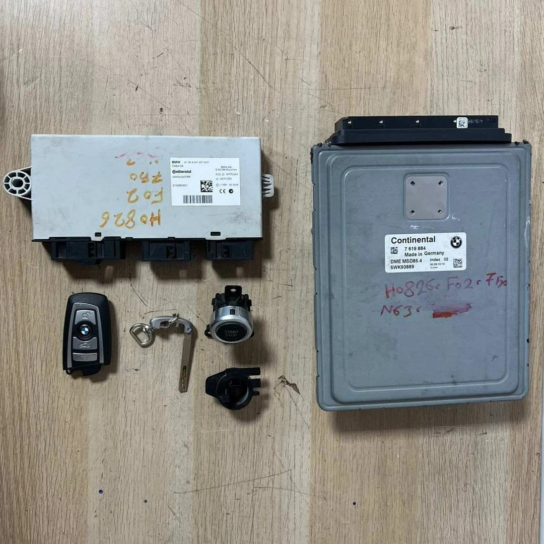 2011–2012 BMW 750i F02 N63 4.4L V8 Engine Control Module ECU Set (7619884) – OEM