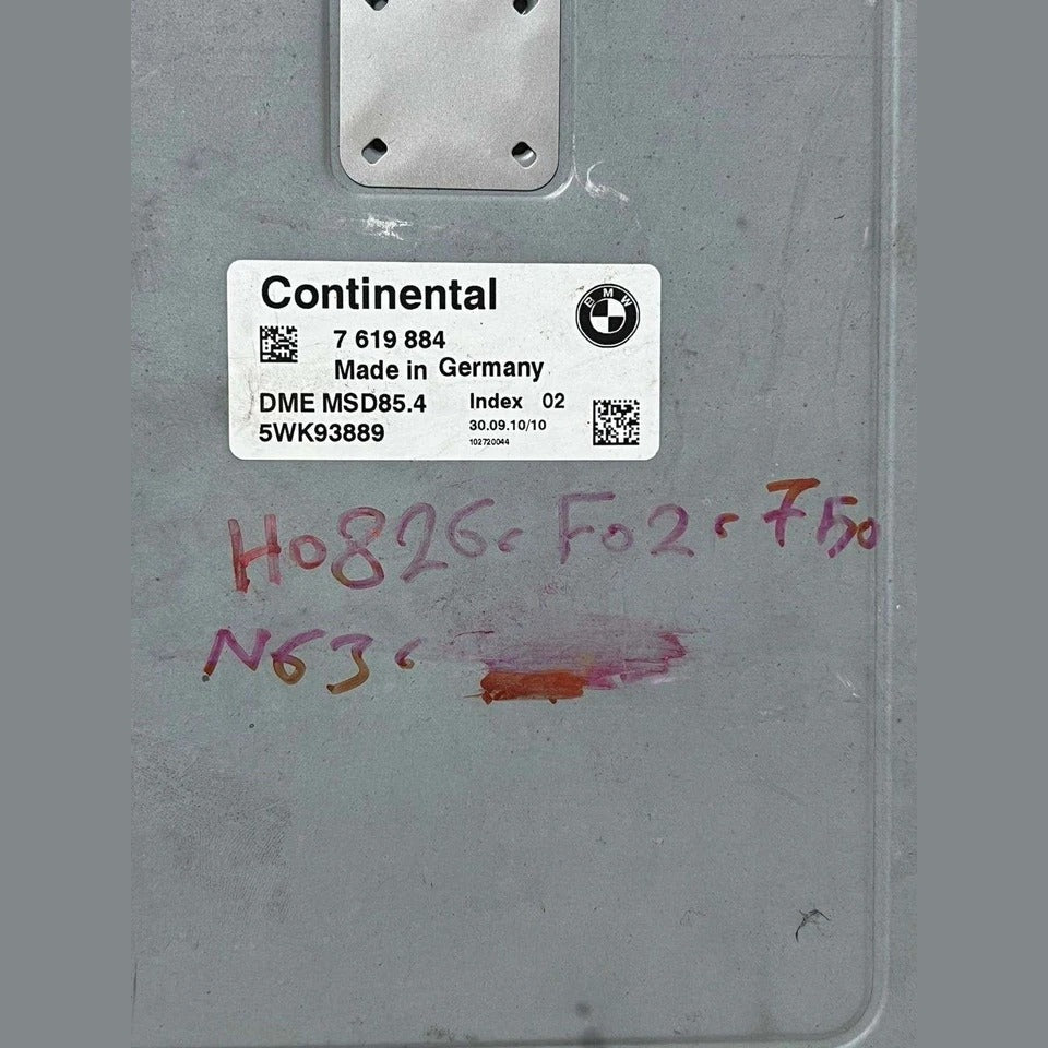 2011–2012 BMW 750i F02 N63 4.4L V8 Engine Control Module ECU Set (7619884) – OEM
