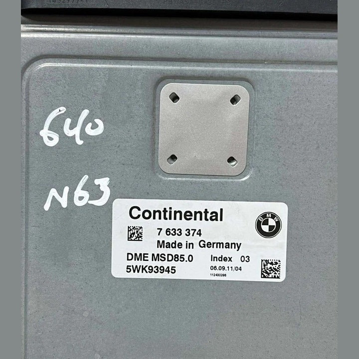 2008–2015 BMW 750i F02 F06 F12 N63 Engine Control Unit ECU Set (7633374) – OEM