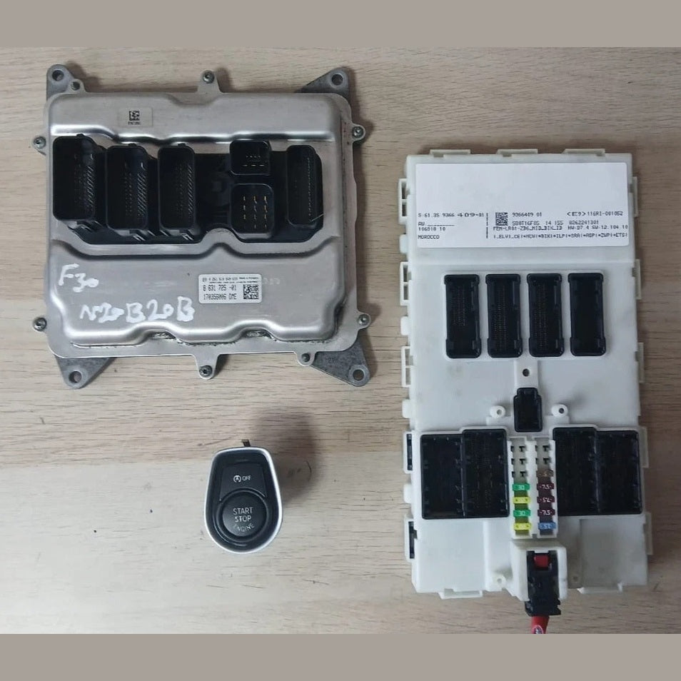 BMW F30 N20B20B Engine ECU DME FEM Set No Key (8631725) – OEM