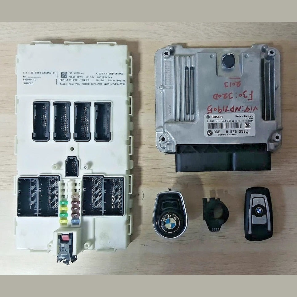 BMW F30 320d N47N Diesel DDE Engine ECU Kit Control Module (8573259) – OEM