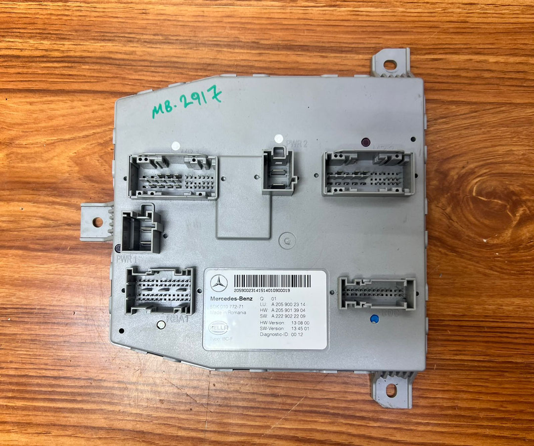 2014-2015 Mercedes-Benz C200 Front SAM Body Control Unit A2059002314 W205 OEM