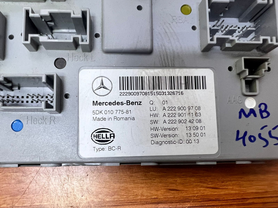 2015 Mercedes-Benz C300 Rear SAM Control Unit A2229009708 C-Class W205 OEM