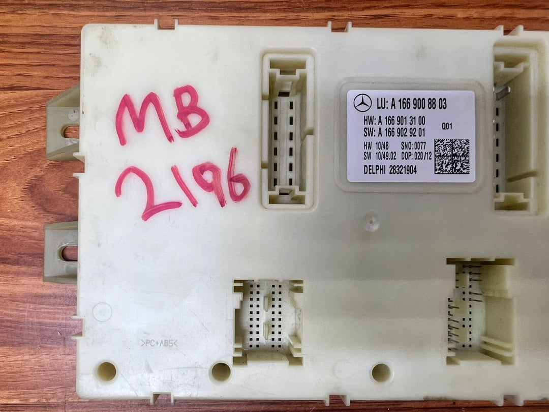 2011-2015 Mercedes-Benz ML63 AMG Rear SAM Signal Activation Control Module A1669008803 W166 W292 GLE OEM
