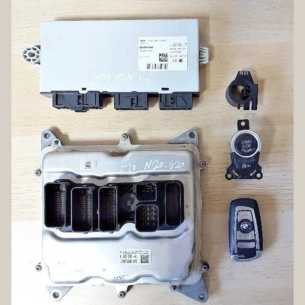 BMW F10 520i LCI N20 Engine Control Unit DME ECU Kit With Key (8639595) – OEM