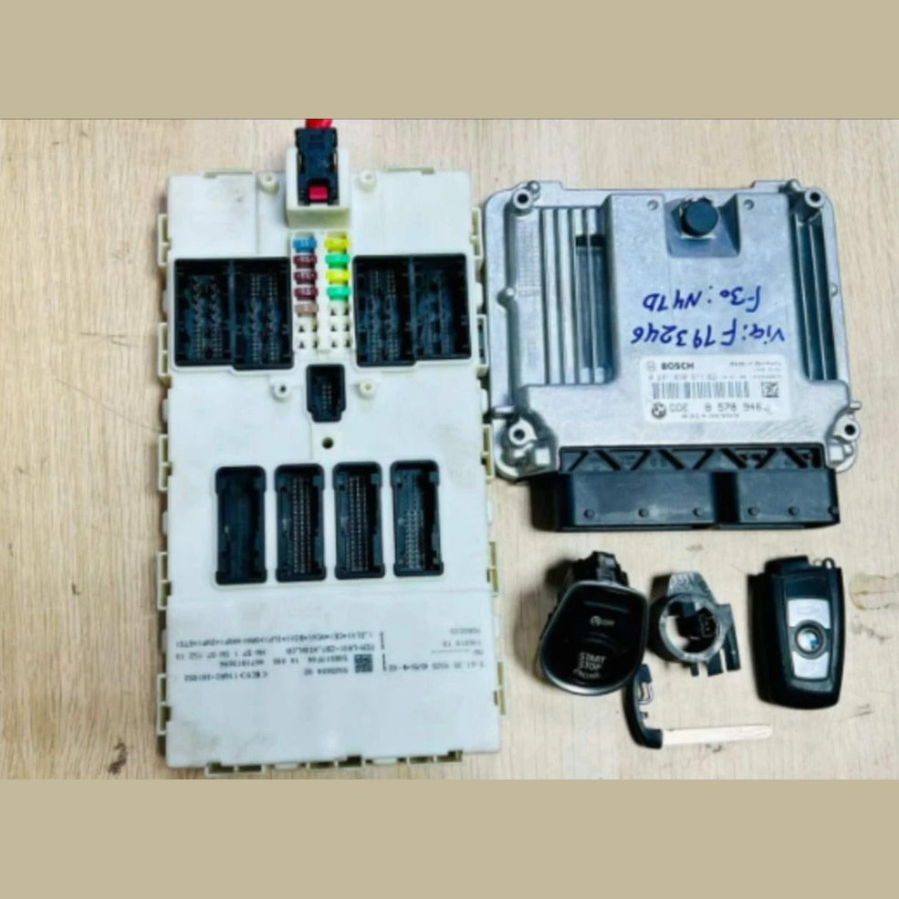 2013 BMW F30 320D N47N Diesel 2.0 Engine Control Unit ECU Set (8578946) – OEM