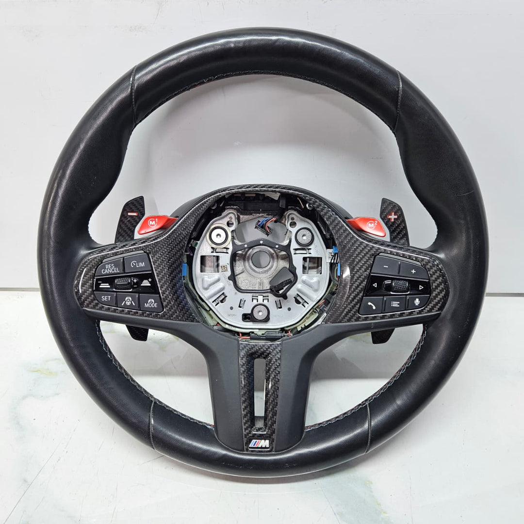 2021 BMW M3 G80 M4 G82 G83 Carbon Steering Wheel Shift Pads 9882883 OEM
