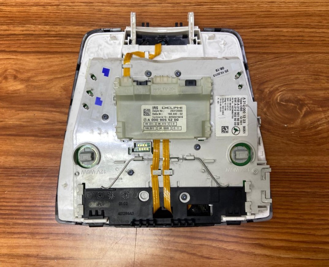 Mercedes-Benz Front Interior Roof Light & Switch A2129001223 E-Class W212 OEM