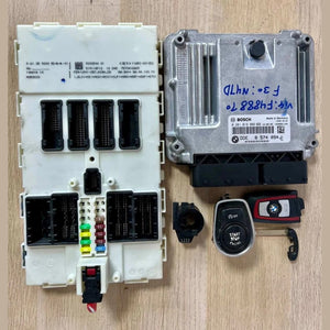 2014–2015 BMW F30 N47D Engine Control Unit DDE Set ECU + FEM + Key (8574094) – OEM