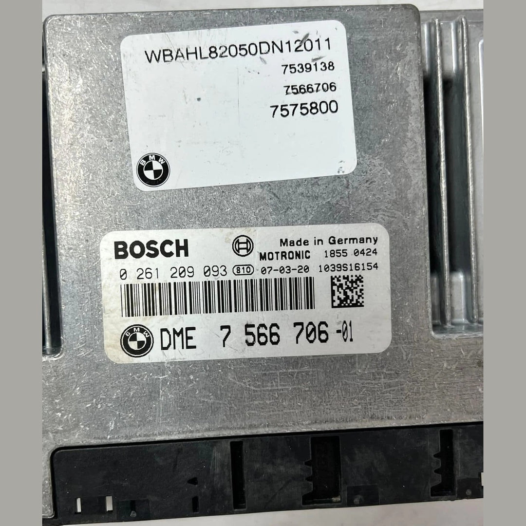 BMW 06-07 E60 E61 E63 E65 E66 550i 650i 750i N62 ENGINE ECU DME CAS ZAS SET 7566706