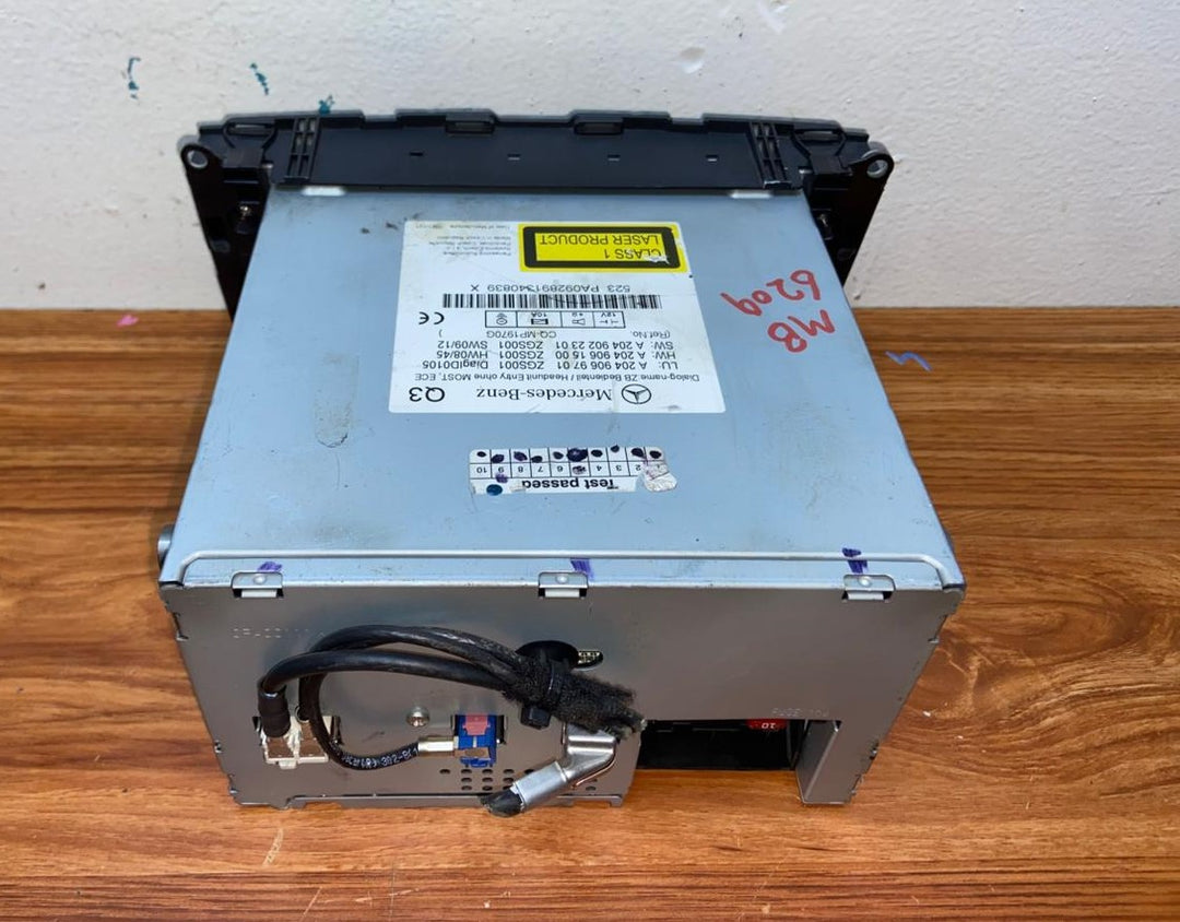 Mercedes-Benz Head Unit CD Player A2049069701 C-Class W204 OEM Radio Audio