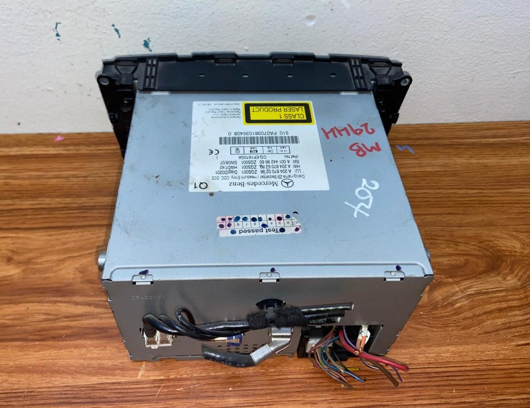 Mercedes-Benz Head Unit CD Player A2048700296 C-Class W204 OEM Radio Audio