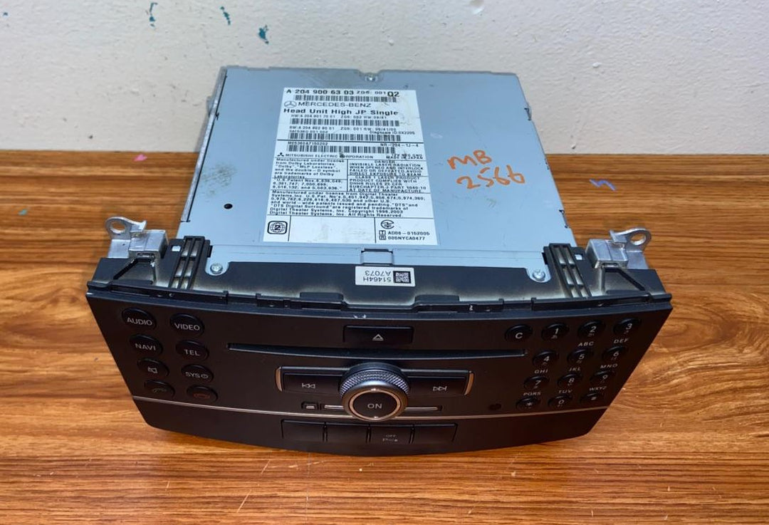 Mercedes-Benz Head Unit CD Player A2049006303 C-Class W204 OEM Radio Audio