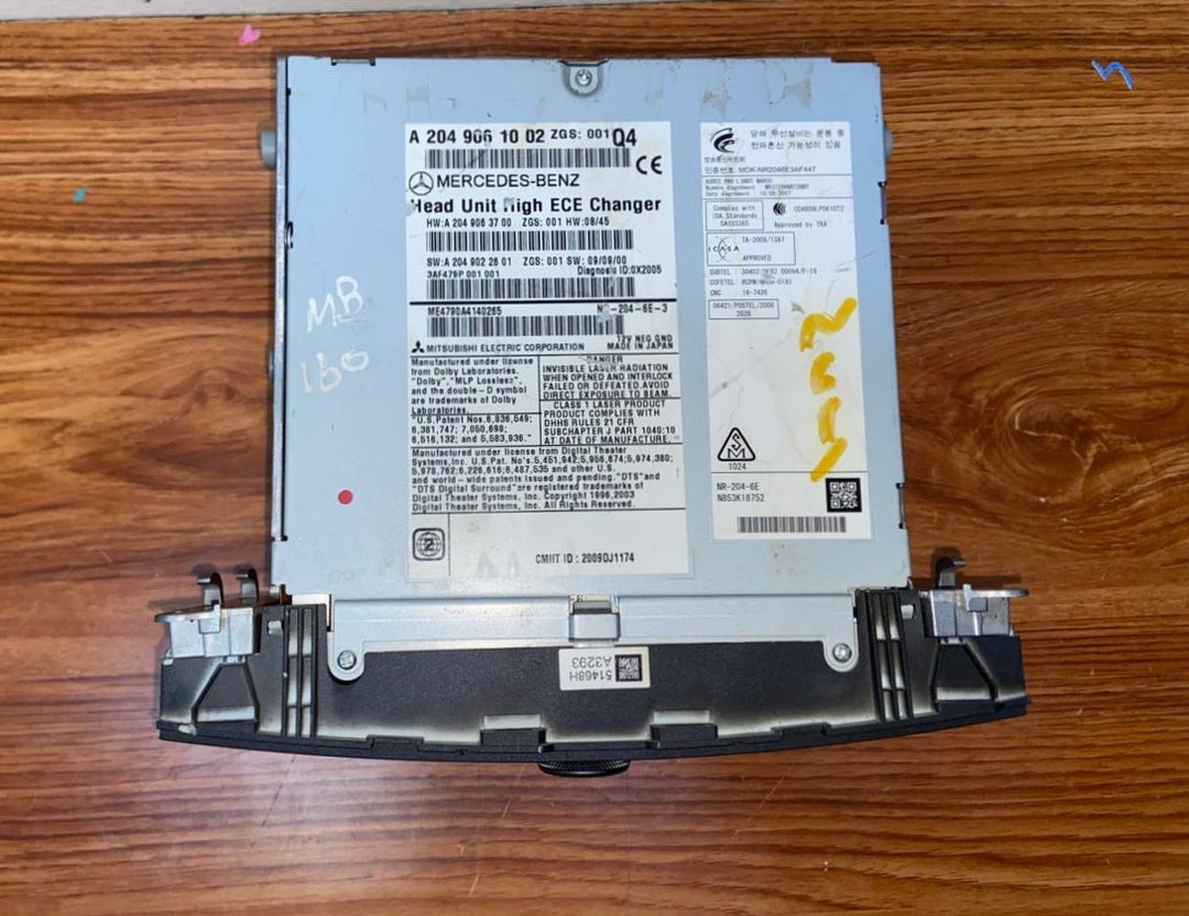 Mercedes-Benz Head Unit CD Player A2049061002 C-Class W204 OEM Radio Audio
