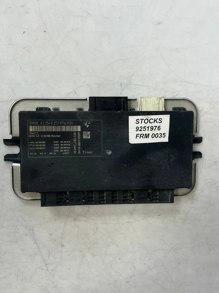 2011–2015 BMW F01 F02 F07 F10 F11 F25 528i 535i FRM3 Footwell Module (9251976) – OEM