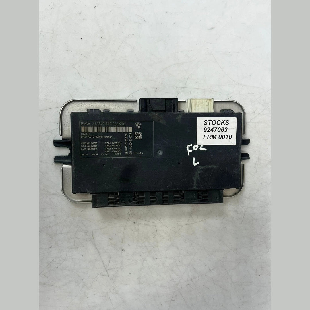 2010–2016 BMW 550i F10 F12 F01 F25 F26 Footwell Light Control Module FRM3 (9247063) – OEM