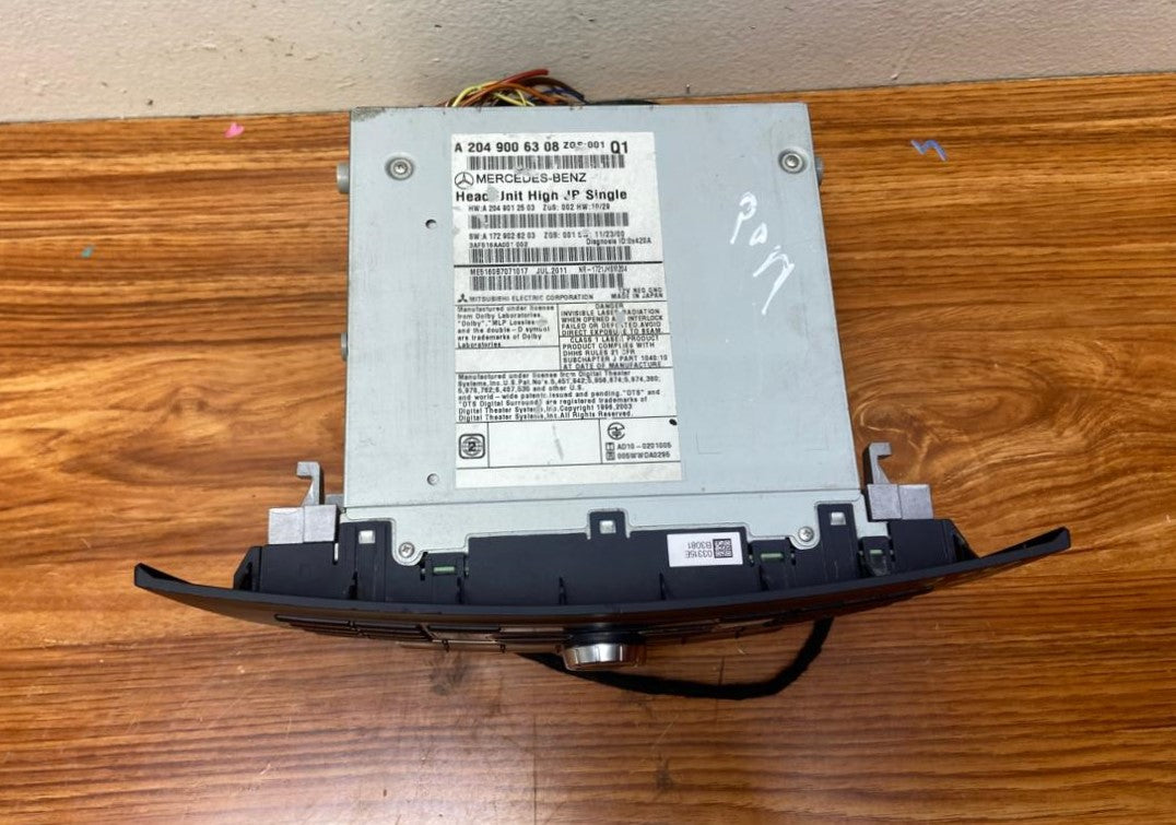 Mercedes-Benz Head Unit CD Player A2049006308 C-Class W204 OEM Radio Audio