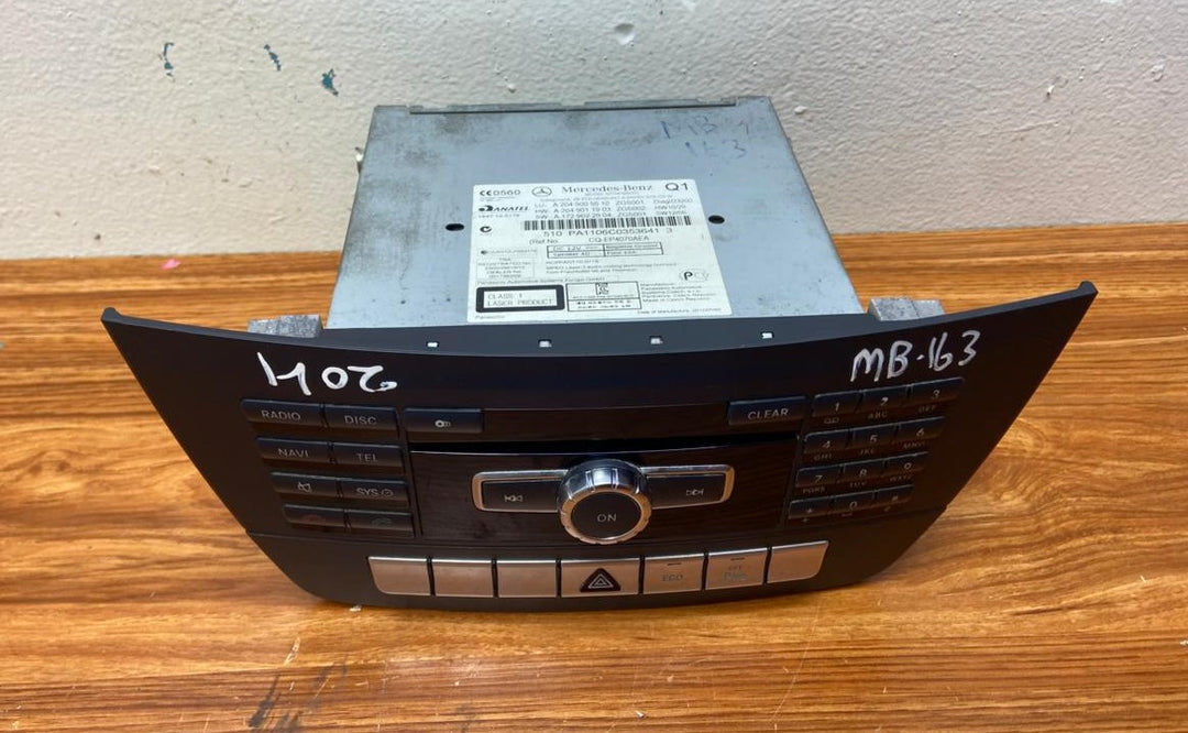 Mercedes-Benz Head Unit CD Player A2049005510 C-Class W204 OEM Radio Audio