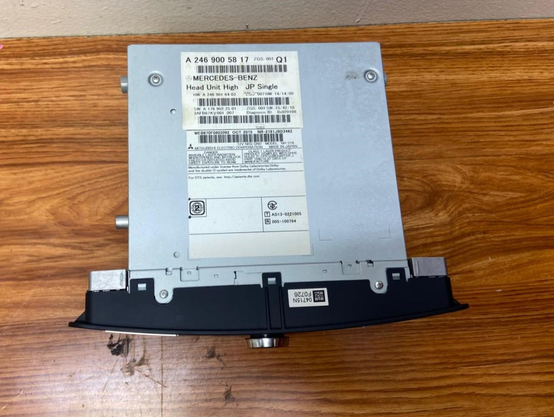 Mercedes-Benz Head Unit CD Player A2469005817 A-Class W246 B-Class OEM Radio Audio