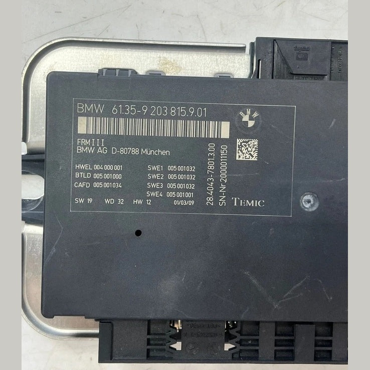 2009–2015 BMW F01 F02 F07 740i 750i 550i 650i FRM3 Footwell Module (9203815) – OEM