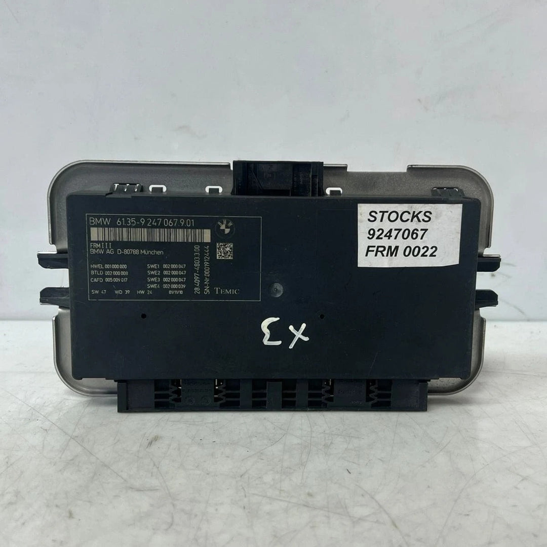 2011 BMW F01 F02 F06 F07 F10 F12 F13 F25 X3 Footwell Module Control Unit FRM3 (9247067) – OEM