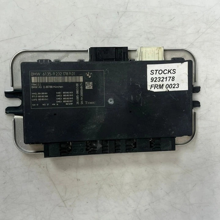 2011–2017 BMW F01 F02 F03 F04 F07 F10 F12 740i Footwell Control Module FRM3 (9232178) – OEM