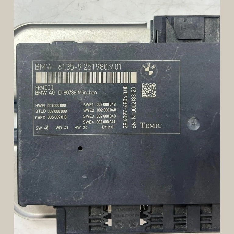 2011–2017 BMW X3 F25 X4 F26 FRM3 Footwell Body Control Module (9251980) – OEM