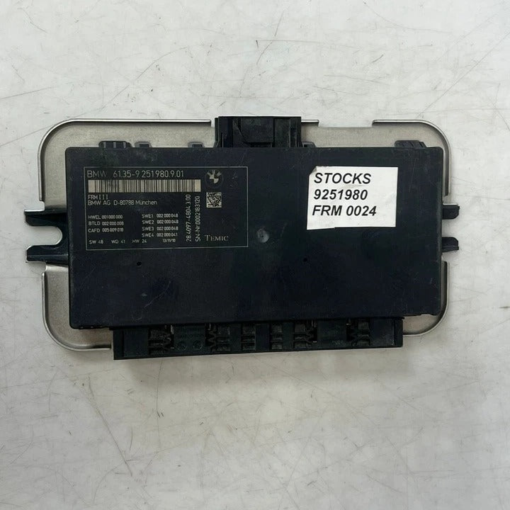 2011–2017 BMW X3 F25 X4 F26 FRM3 Footwell Body Control Module (9251980) – OEM