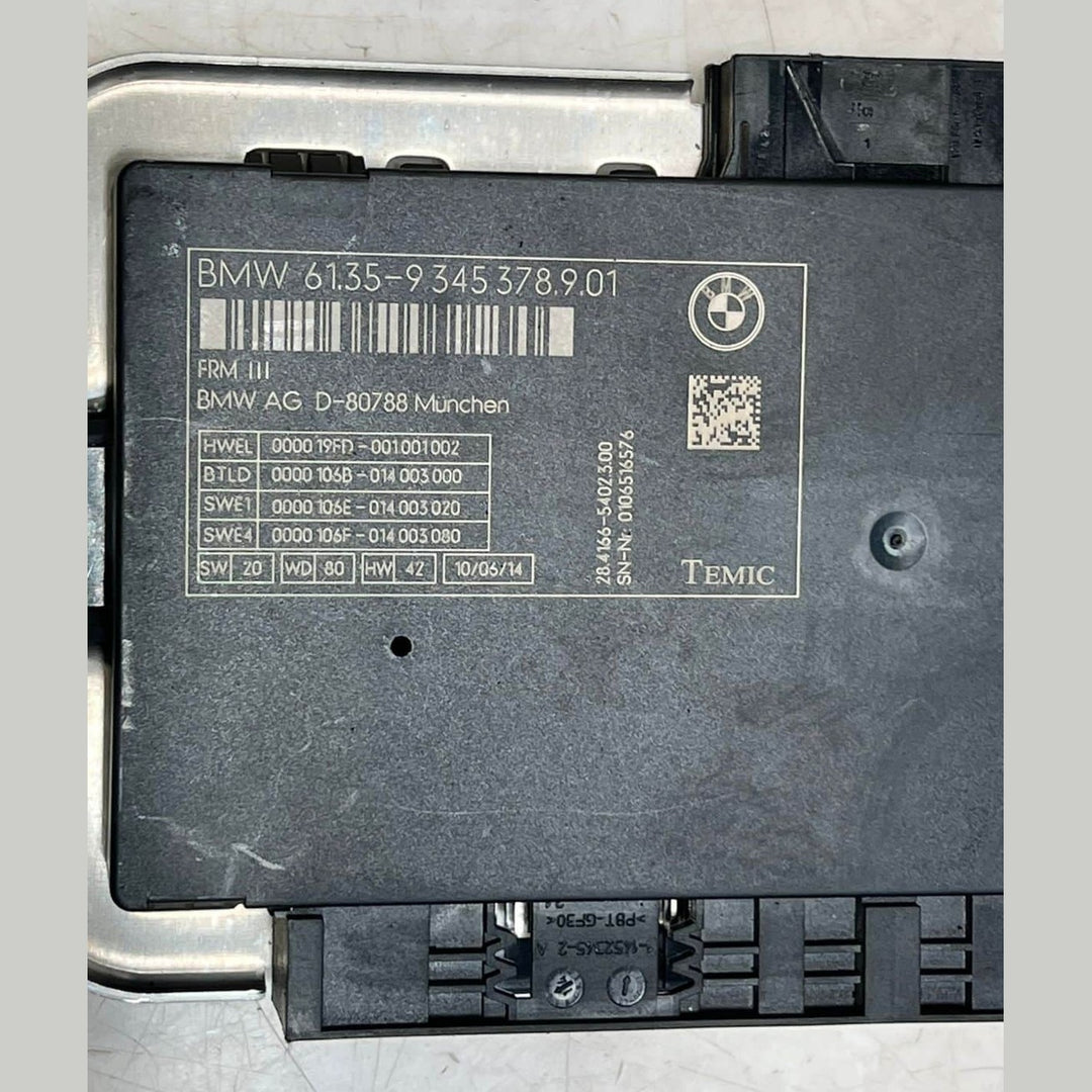 2014–2016 BMW X3 F25 Footwell Light Control Module FRM3 (9345378) – OEM