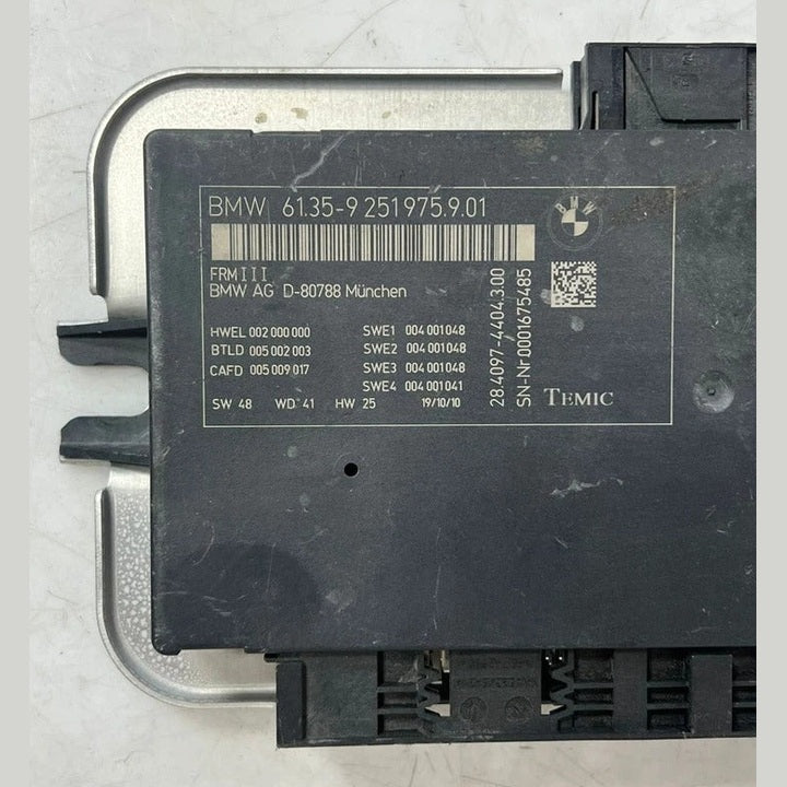 BMW 5 Series F10 F11 FRM3 Footwell Light Control Module (9251975) – OEM