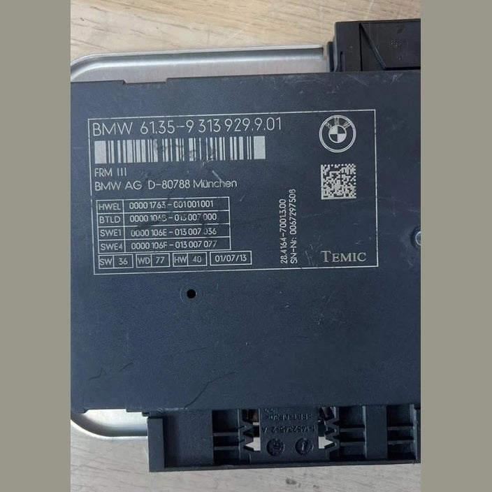 BMW F10 5 Series Footwell Light Control Module FRM3 9313929 OEM 2013-2015 LCI LED