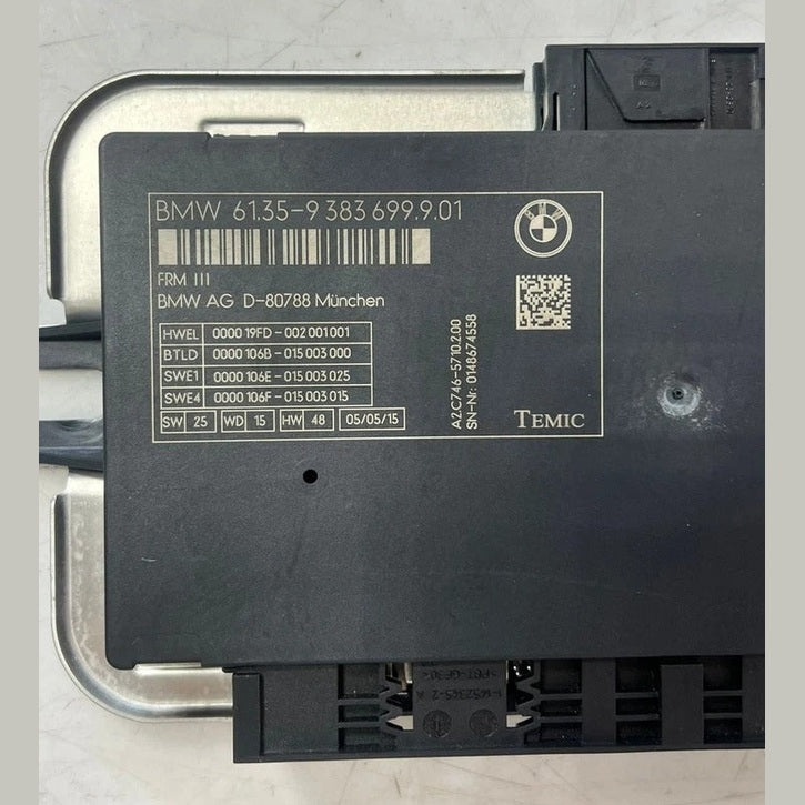 2010-2018 BMW X3 F25 X4 F26 FRM3 Footwell Light Control Module 9383699 OEM