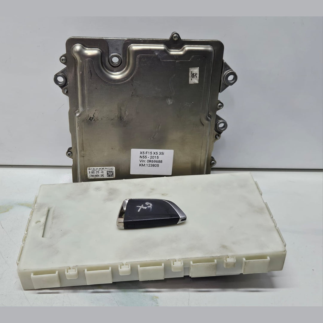 2012-2018 BMW X5 F15 N55 DME Engine Control Unit ECU Set 8665279 OEM USED