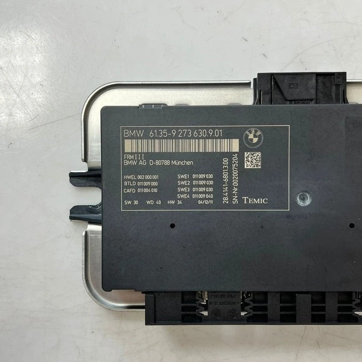 2011-2015 BMW 550i 535i 640i 650i F10 F12 FRM3 Footwell Light Control Module 9273630 OEM