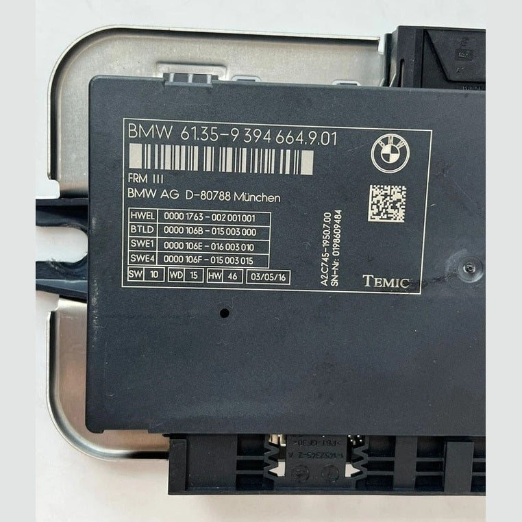 2014-2016 BMW 5 Series 6 Series 7 Series F07 F10 F11 F12 F13 Light Control Module 9394664 OEM