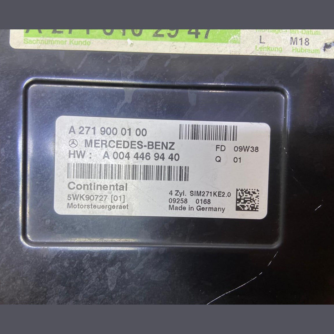 06-10 Mercedes W204 C-Class Engine Control Module Unit ECM ECU A271 9000100 OEM