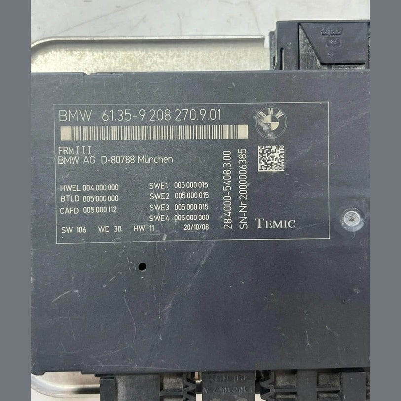 BMW 7 Series F01 F02 F03 F04 / 5 Series F10 F11 Footwell Power Light Control Module FRM3 (9208270) – OEM