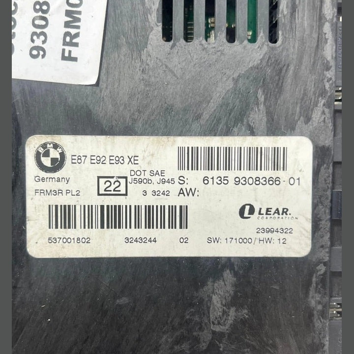 2010–2015 BMW X1 E84 E82 E90 E92 M3 335i FRM3 Footwell Light Control Module (9308366) – OEM