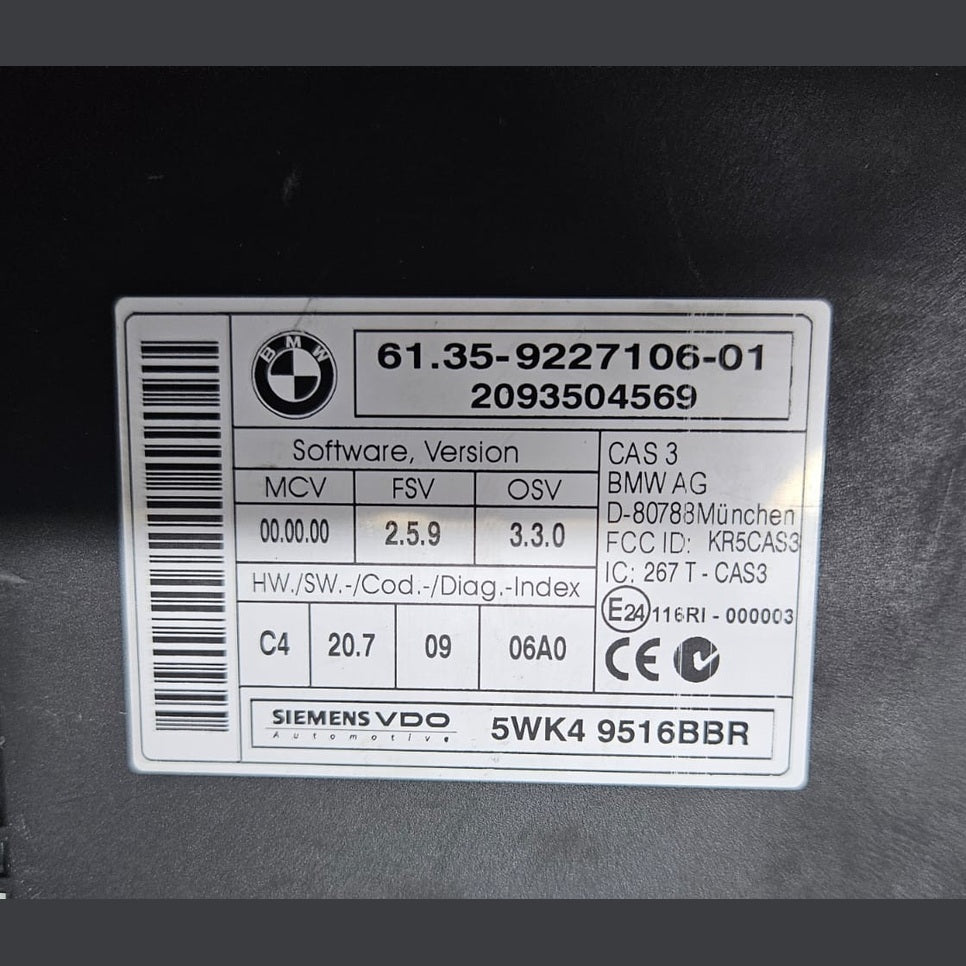 2007-2013 BMW E70 X5 and E92 M57N Engine Control Unit ECU SET 8509036 OEM USED