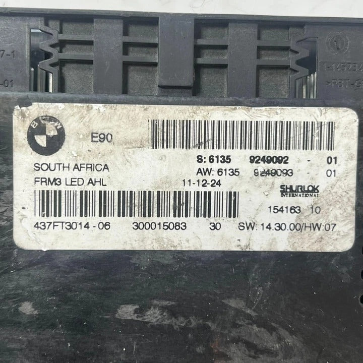 BMW E90 X1 Z4 X5 X6 M3 1 Series 3 Series FRM3 LED AHL Footwell Module (9249092) – OEM