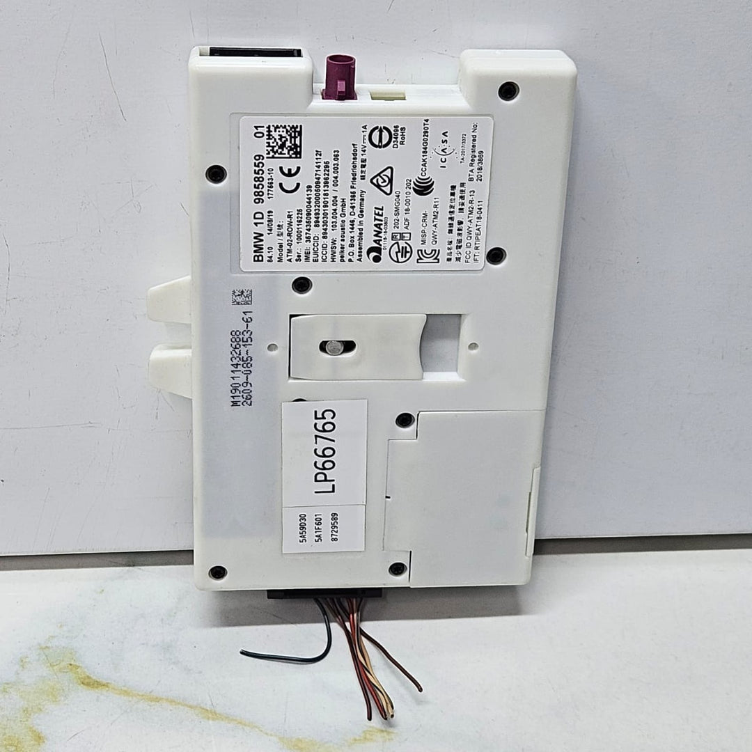 2019 BMW X5 G05 EUR RHD Telematics Control Module 9858559 OEM USED