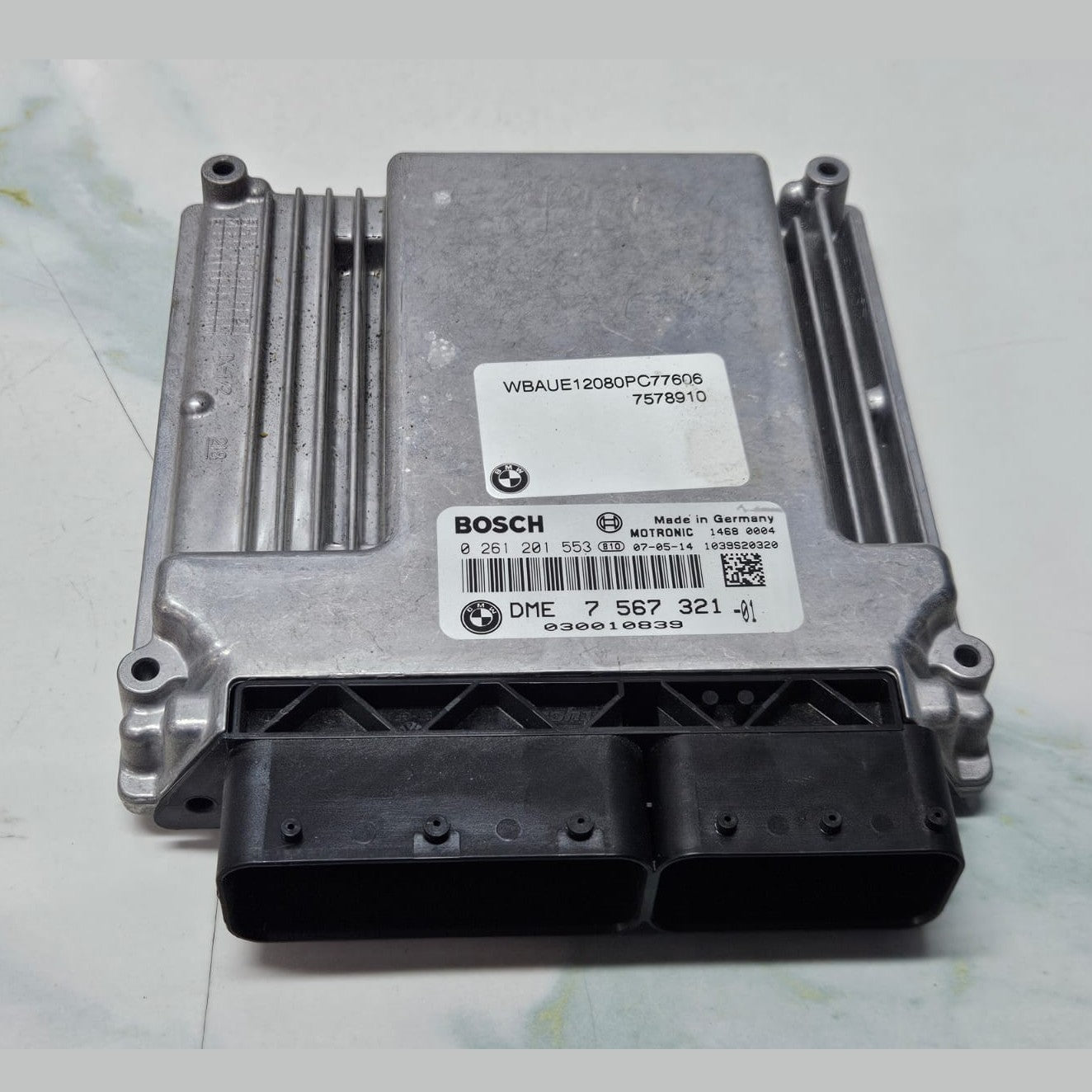 BMW 1' E87 LCI 116i N45N 2007 RHD Engine Control Unit DME ECU Only 7567321 OEM USED