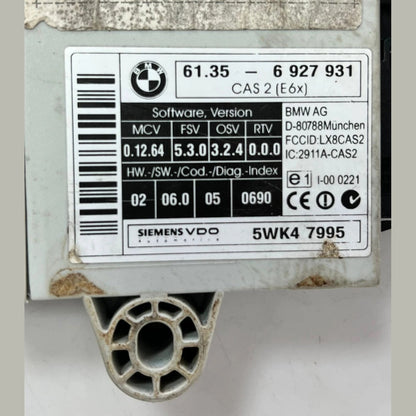 2004 BMW 5 Series 6 Series E60 E61 E63 E64 CAS2 Car Access System Control Unit Module (6927931) – OEM