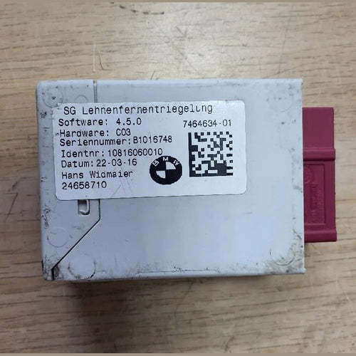 BMW Remote Backrest Release Control Module (7464634) – F45 2 Series F46 F48 X1 OEM