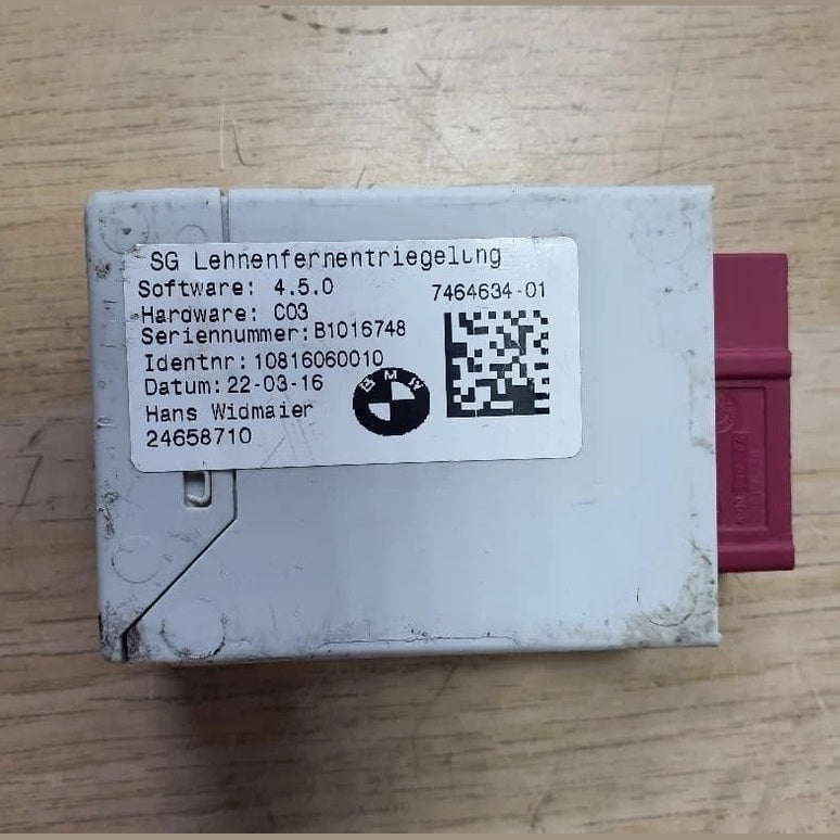BMW Remote Backrest Release Control Module (7464634) – F45 2 Series F46 F48 X1 OEM