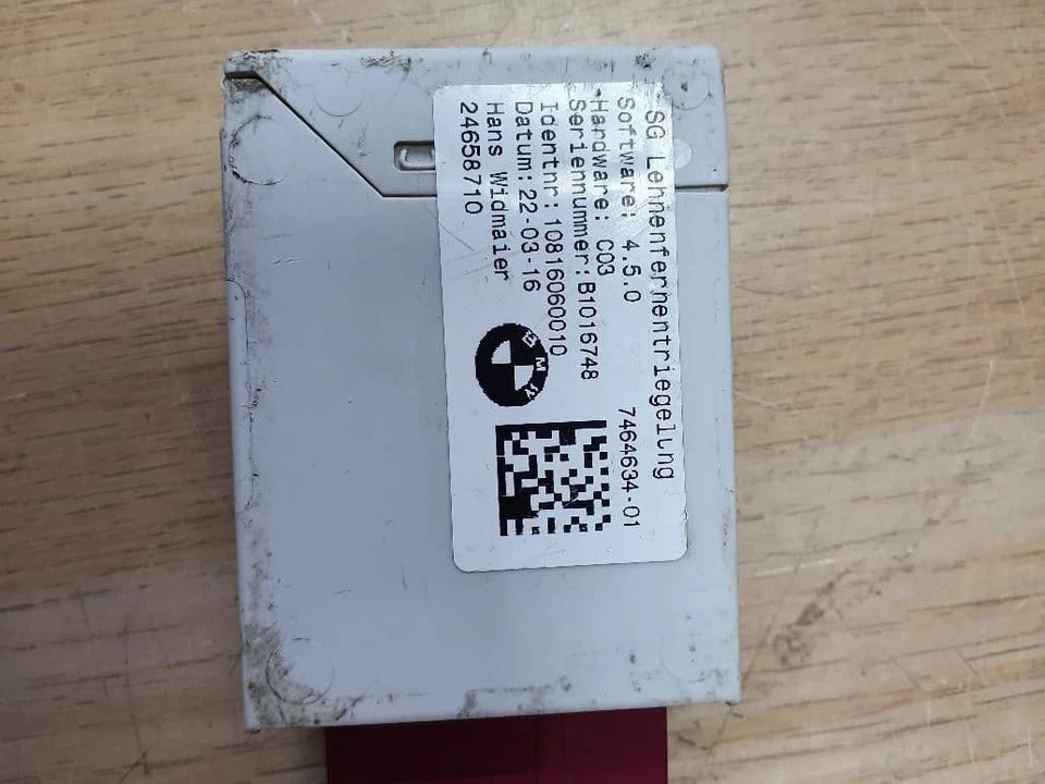 BMW Remote Backrest Release Control Module (7464634) – F45 2 Series F46 F48 X1 OEM