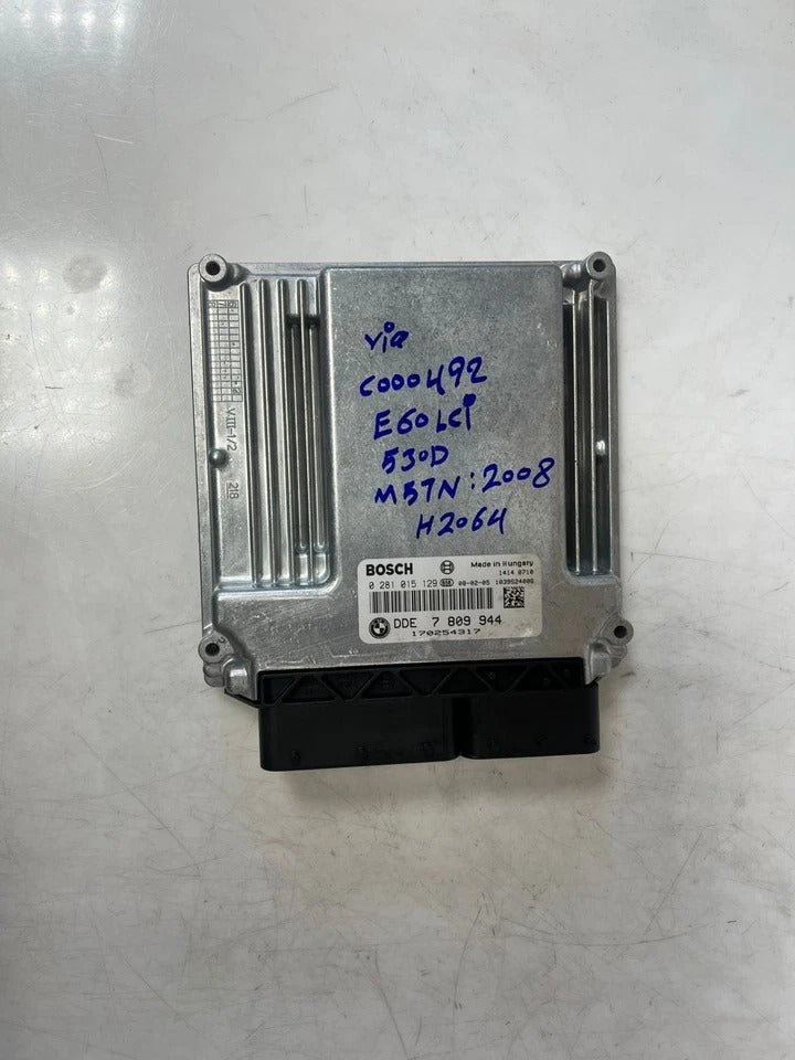 2008 BMW 530D E60 LCI M57N Engine Control Unit ECU Set DDE + CAS3 (7809944) – OEM