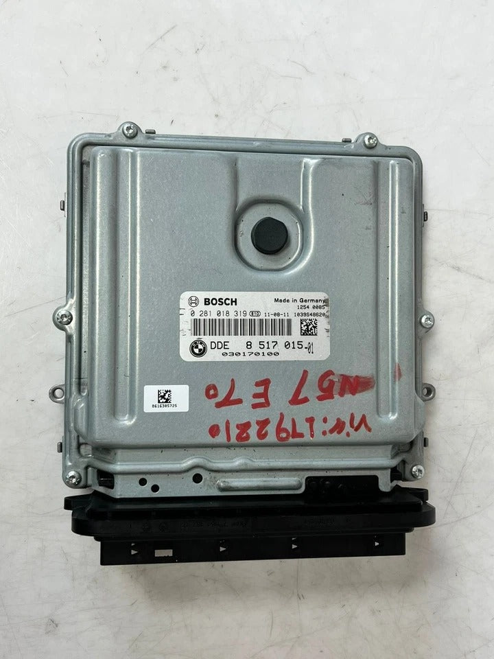 2007–2013 BMW X5 E70 N57 Engine Control Unit ECU Set DDE + CAS3 + 1 Key (8517015) – OEM