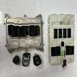 2015 BMW N20 F30 520i Motorsteuergerät ECU Set DME + FEM + 1 Schlüssel (8606777) – OEM