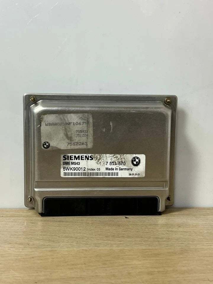 2001 BMW 525i E39 Z3 Roadster 2.5i Engine Control Unit ECU DME MS43 (7511570) – OEM